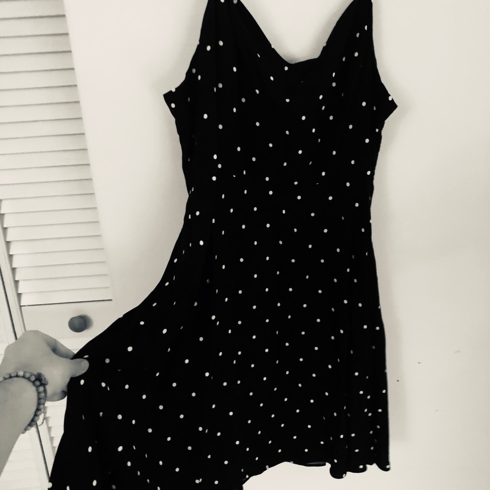 Black and White Polka Dot Summer Dress Size XL